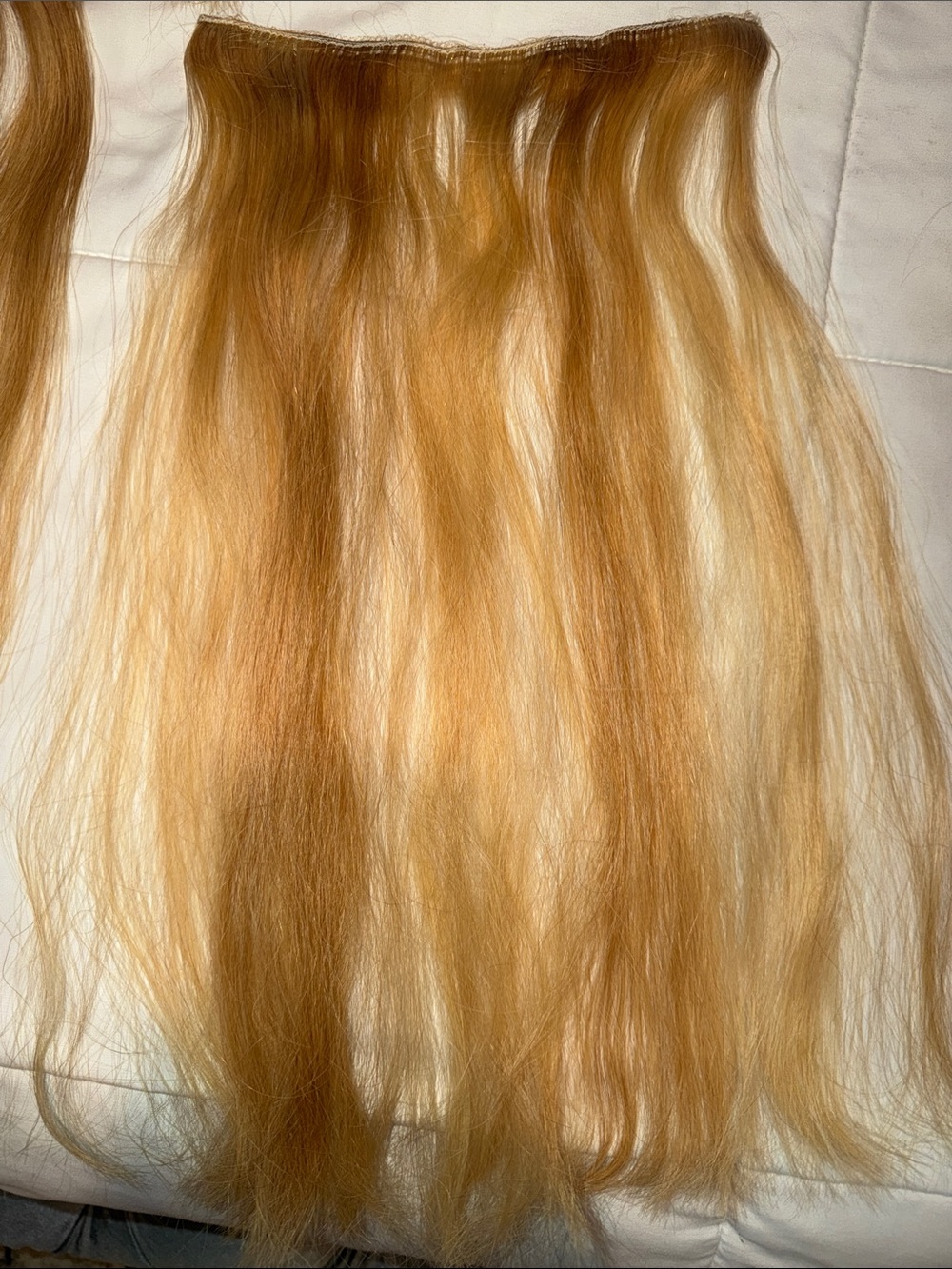 Golden Blonde Clip-In Hair Extensions - Natural Shine